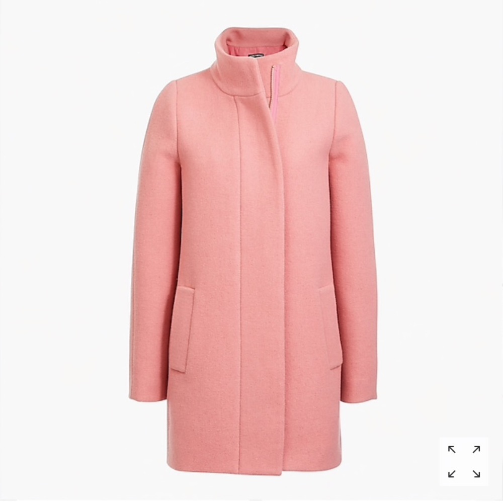 NWT JCrew City Coat in Fresh Rose. Size 4